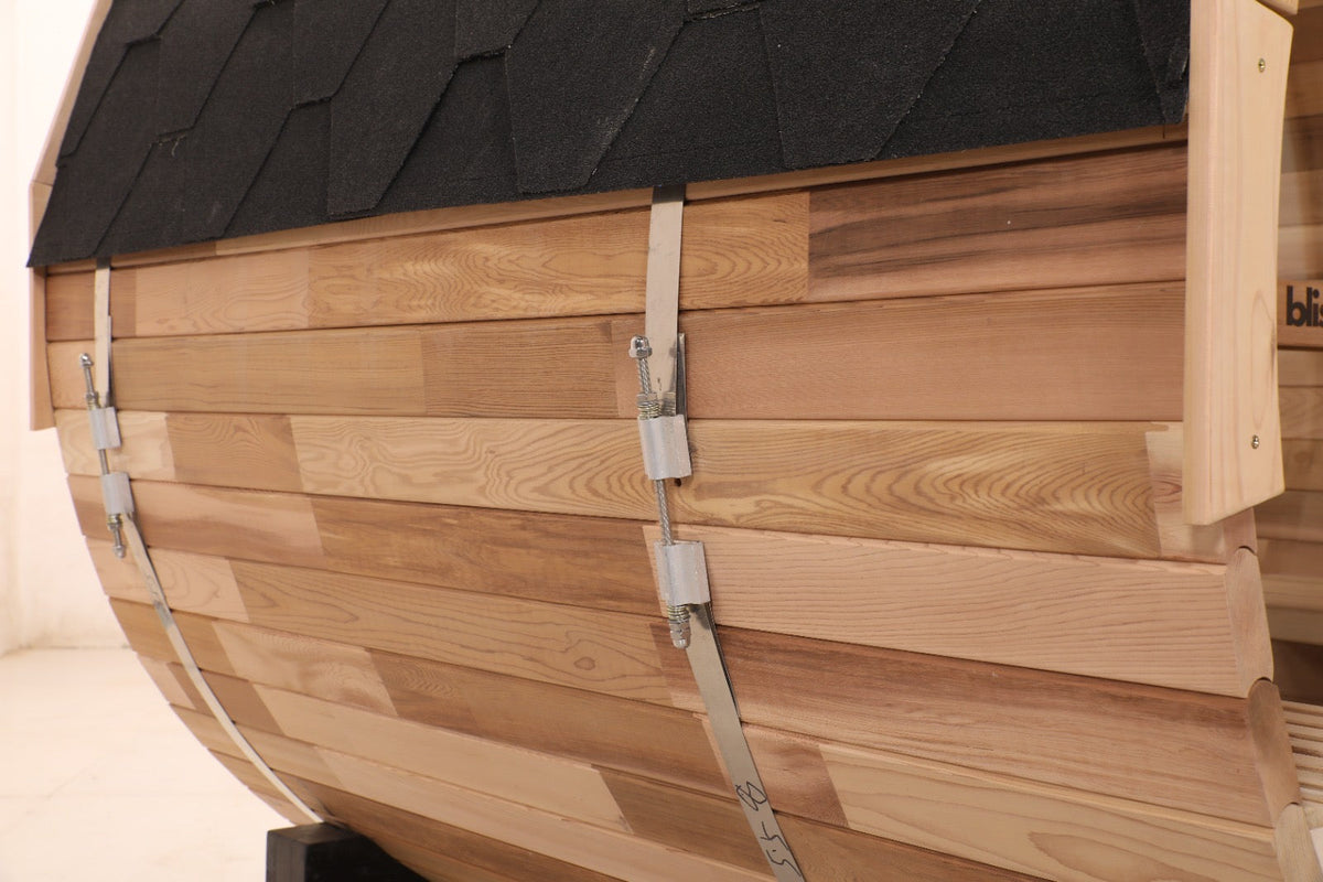 Prague Canadian Red Cedar Outdoor Steam Barrel Sauna