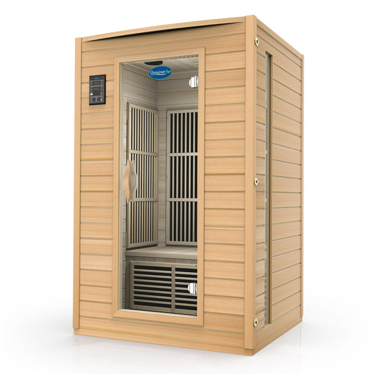 2-Person Carbon Infrared Sauna Canadian Hemlock 1700W