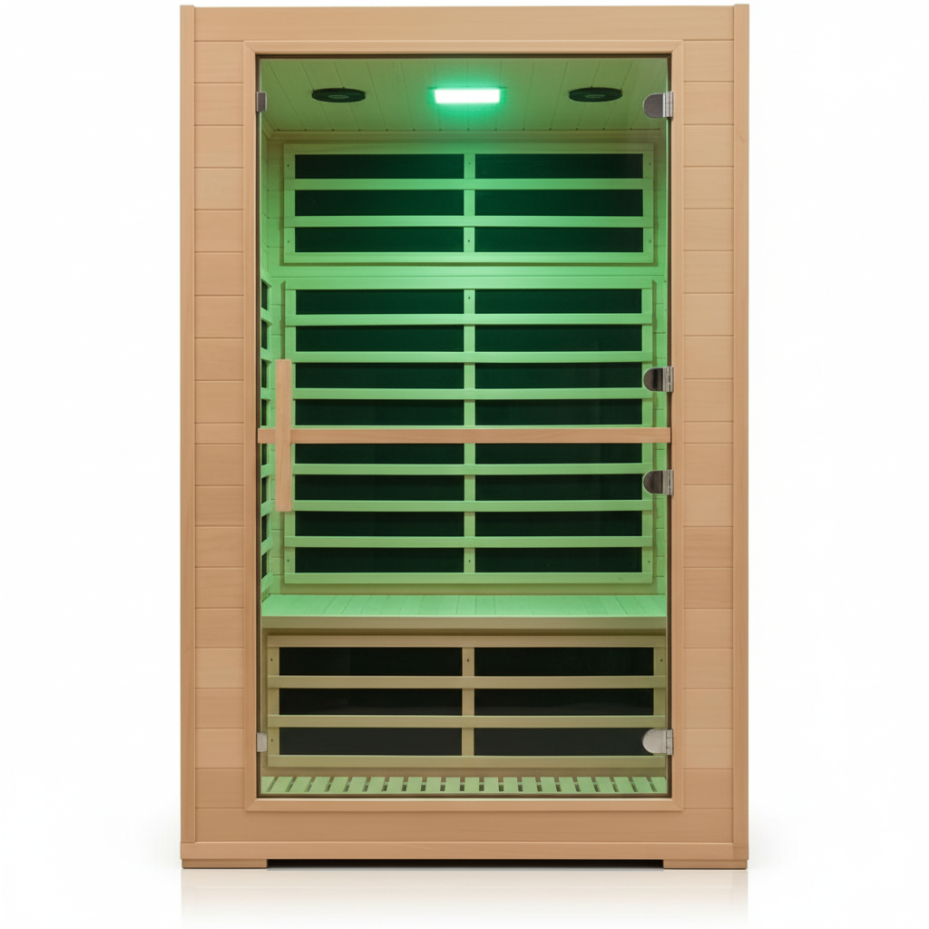 2-Person Infrared Sauna in Canadian Hemlock with App Control