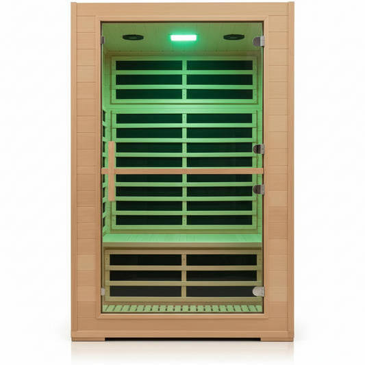 2-Person Infrared Sauna in Canadian Hemlock with App Control