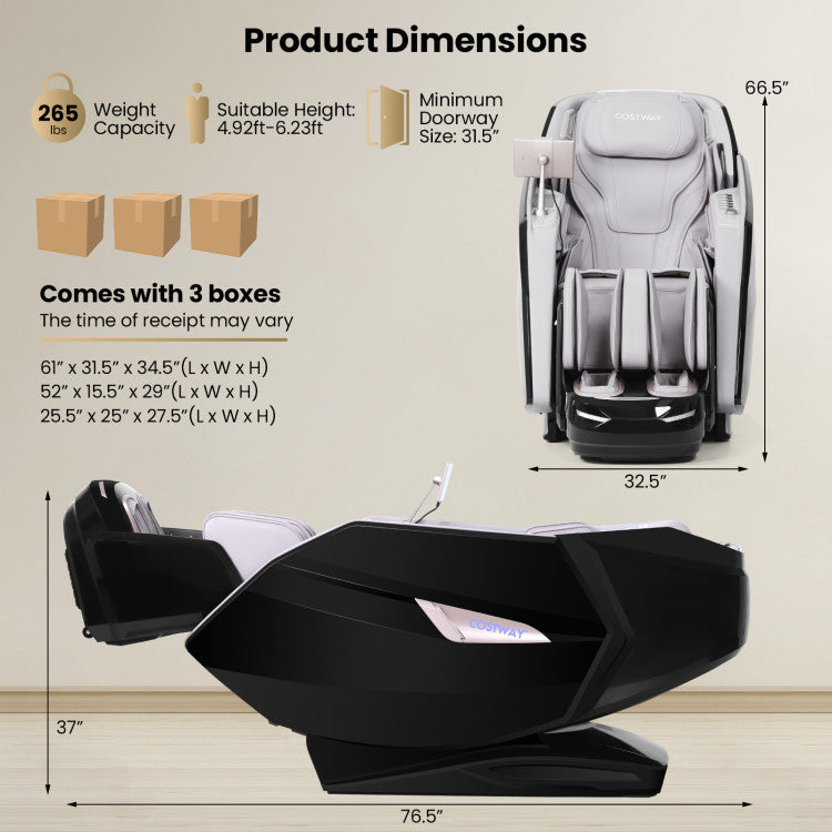 Kenzo Full Body 4D Dual Roller Zero Gravity Massage Chair