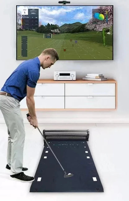 Indoor Putting Simulator Real-Green Golf Putter Trainer System