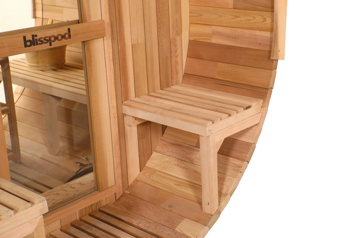 Prague Canadian Red Cedar Outdoor Steam Barrel Sauna