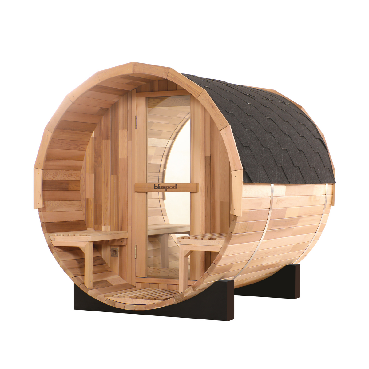 Prague Canadian Red Cedar Outdoor Steam Barrel Sauna