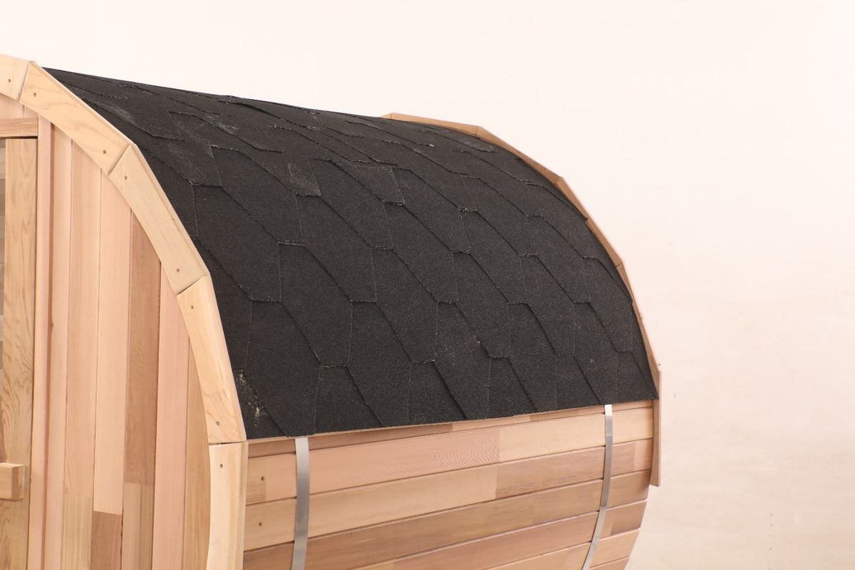 Prague Canadian Red Cedar Outdoor Steam Barrel Sauna