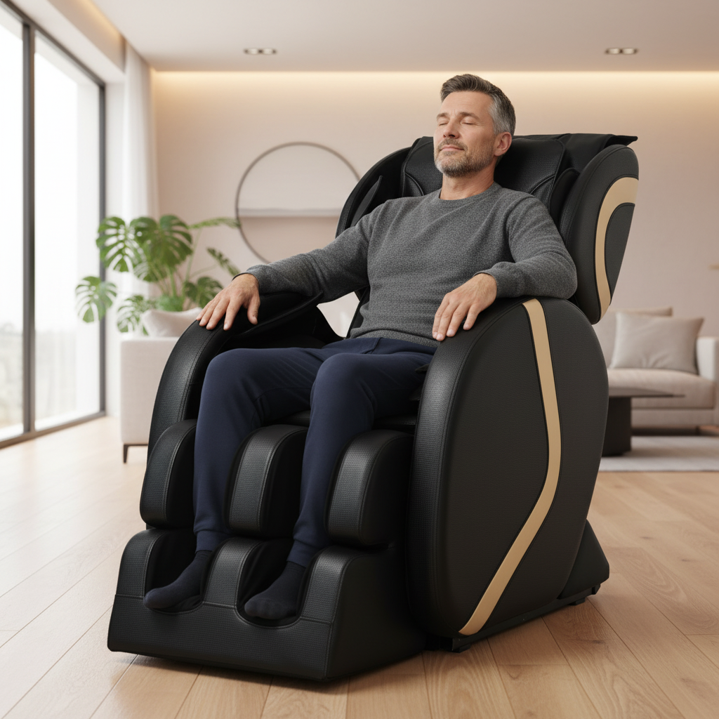 Full Body Massage Chair with Zero Gravity, Heat & 8 Rollers