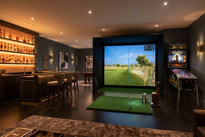 Golfbays SimBox Golf Simulator Enclosure with Impact Screen